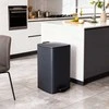 Relaxdays Virtuvinis šiukšlių dėžė 30L juoda