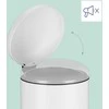 Relaxdays Virtuvinis šiukšlių dėžė su pedalu, 30 litrų, metalas, plastikas