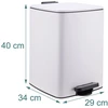 Relaxdays Virtuvės šiukšliadėžė 20L