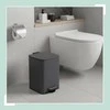 Relaxdays Virtuvinis šiukšlių kibiras, 12 l, juodas