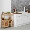 Relaxdays Vonios lentyna, 86x67,5x35,5 cm, Ruda