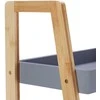 Relaxdays Vonios lentyna, 98x36x34.5 cm, pilka
