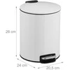 Relaxdays 5 litrų vonios šiukšliadėžė