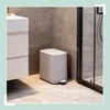 Relaxdays Vonios šiukšliadėžė, 7 litrai, antracito spalvos, plastikas
