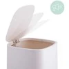 Relaxdays Vonios šiukšliadėžė, 9 litrai, smėlio spalvos, plastikas