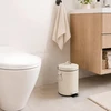 Relaxdays Vonios šiukšliadėžė su pedalu, apvali, retro stiliaus, 3 l