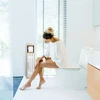 Relaxdays Vonios spintelė su tualetinio popieriaus laikikliu