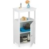 Relaxdays Pastatoma balta vonios spintelė