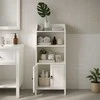 Relaxdays Vonios spintelė su 4 lentynomis ir durelėmis