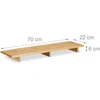 Relaxdays Bambukinė vonios lentynėlė 70 cm