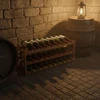 Relaxdays Vyno stovas iš riešutmedžio, 24 buteliams