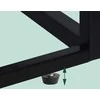 Relaxdays Vyno lentyna, 88x59x30 cm, juoda/ruda, metalas ir MDF