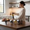 Relaxdays Vyno lentyna, pastatoma viena ant kitos, juoda, metalas
