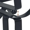 Relaxdays Vyno lentyna, pastatoma viena ant kitos, juoda, metalas