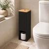 Relaxdays WC popieriaus laikiklis, 4 rulonams, tvirtinamas prie sienos