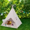 Relaxdays Žaidimų palapinė tipi su grindų kilimėliu