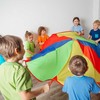 Kodustaar Spalvingas žaidimų parašiutas, skersmuo 2 m
