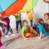 Kodustaar Spalvingas žaidimų parašiutas, skersmuo 2 m