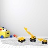 Relaxdays Žaislinių transporto priemonių rinkinys, 24x16.5x15.5 cm, geltona