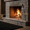Relaxdays Žarsteklis 91,5x3 cm juodas geležinis