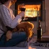 Relaxdays Metalinis židinio ekranas
