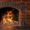 Relaxdays 4 dalių plieno židinio įrankių rinkinys