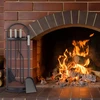Relaxdays Juodas 5 dalių židinio įrankių rinkinys
