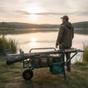 Relaxdays Žvejybinis vežimėlis su krepšiu, metalinis