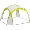"Outsunny Event Shelter" 3,5 x 3,5 m paviljonas su kablio durimis Vandeniui atsparus žiemą atsparus sodo paviljonas Šalies palapinė Apsauga nuo saulės Stovyklavimas, sodo festivaliai Žalia