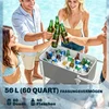 Šaldytuvas Aosom Vežimėlis su aušintuvu 56L talpa 84x38x83 cm Pilkas plastikas