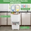 Šaldytuvas Promotions Virtuvės šiukšlių dėžė, 43x29x74.5 cm, balta, atliekų rūšiavimas