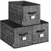 SONGMICS sulankstomų daiktų laikymo dėžių rinkinys, 3 vnt., 45 l, 50 x 30 x 30 cm