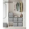 Songmics Aufbewahrungsbox 33cm 6er-Set grau meliert