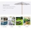 Outsunny Medinis sodo skėtis 300 cm - kreminis