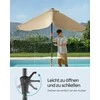 Songmics Balkono skėtis stačiakampis be stovo taupe