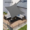 SONGMICS stačiakampė markizė 2 x 3 m, atspari vandeniui, UV apsauga 93%, baltos spalvos, GSH23WT