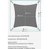 SONGMICS stačiakampė markizė 2 x 3 m, atspari vandeniui, UV apsauga 93%, baltos spalvos, GSH23WT