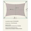 Songmics Stačiakampė saulės burė su PU danga, taupe, 2 x 3 m