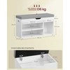 Songmics Batai suoliukas, 30x80x44 cm, baltas