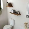 Songmics Vasagle Sieninė lentyna 80 cm medžio išvaizdos vintage