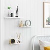 Songmics Sieninė lentyna, 30x9x2,5 cm 35x9x2,5 cm 40x9,5x2,5 cm, balta