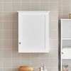 Sobuy Sieninė spintelė, Sieninė spintelė, su 1 durelėmis, balta, BZR19-W