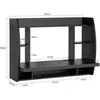 Sieninis stalas, SoBuy FWT18-SCH, 79x39 cm