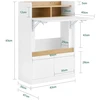 Sieninis sulankstomas stalas, SoBuy FWT109-WN, 64x30x93 cm