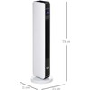 Homcom Ventiliatorinis šildytuvas su nuotolinio valdymo pulteliu 2200W, 21 x 21 x 73 cm