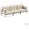 Sofa Sitsit Baldų rinkinys, SALVE, 78x234x78 cm, Bežė spalva