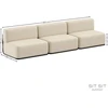Sofa Sitsit Baldų sistema, STRAW, 0.8x3.06x0.78 m, Bežinė