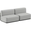 Sofa Sitsit Baldų sistema, STRAW 2', 0.8x2.04x0.78 m, Pilka