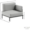Sofa Sitsit Galinių Modulis, Salve, 78x78x78 cm, Pilka