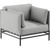 Sofa Sitsit Kėdė, Dandy, 78x78 cm, Pilka